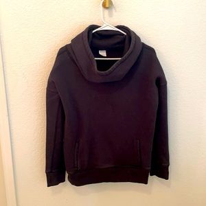 Stoa Active Cowl-Neck Black Hoodie